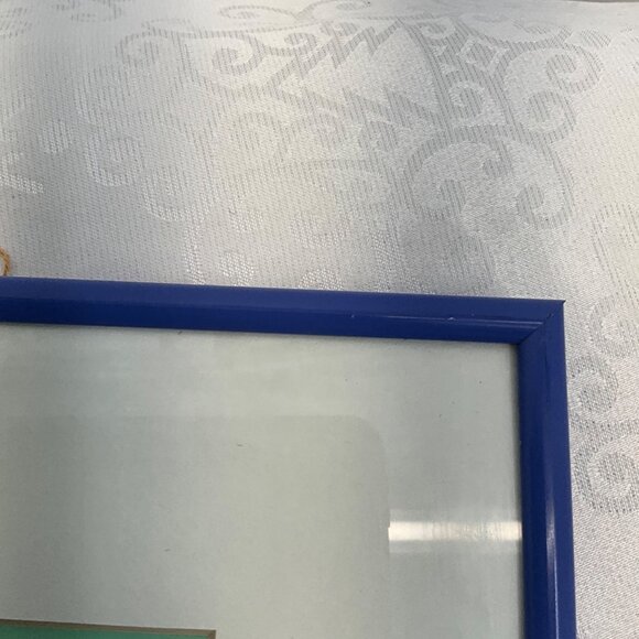 Bright Star Designs Michelle Samara Boy Wall Art Bright Blue metal Frame - Picture 9 of 10